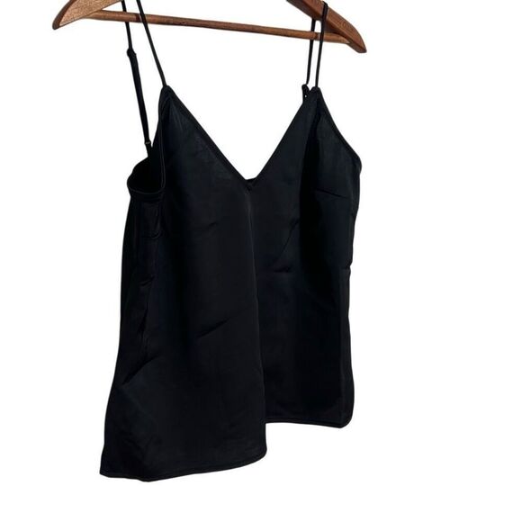 A New Day NWT Adjustable Spaghetti Strap V Neck Blouse Top Black Size XS - Picture 2 of 9